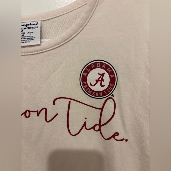Alabama Crimson Tide | Cream Long Sleeve Shirt | Size Medium - Picture 4 of 6